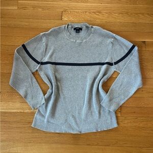 GAP Ribbed Knit Gray Sweater